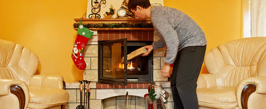 Rusted Metal Fireplace Restoration in Shaker Heights, Ohio
